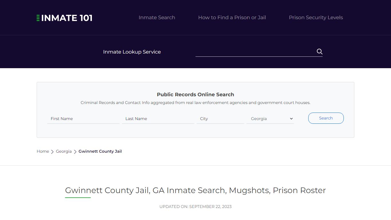 Gwinnett County Jail, GA Inmate Search, Mugshots, Prison Roster